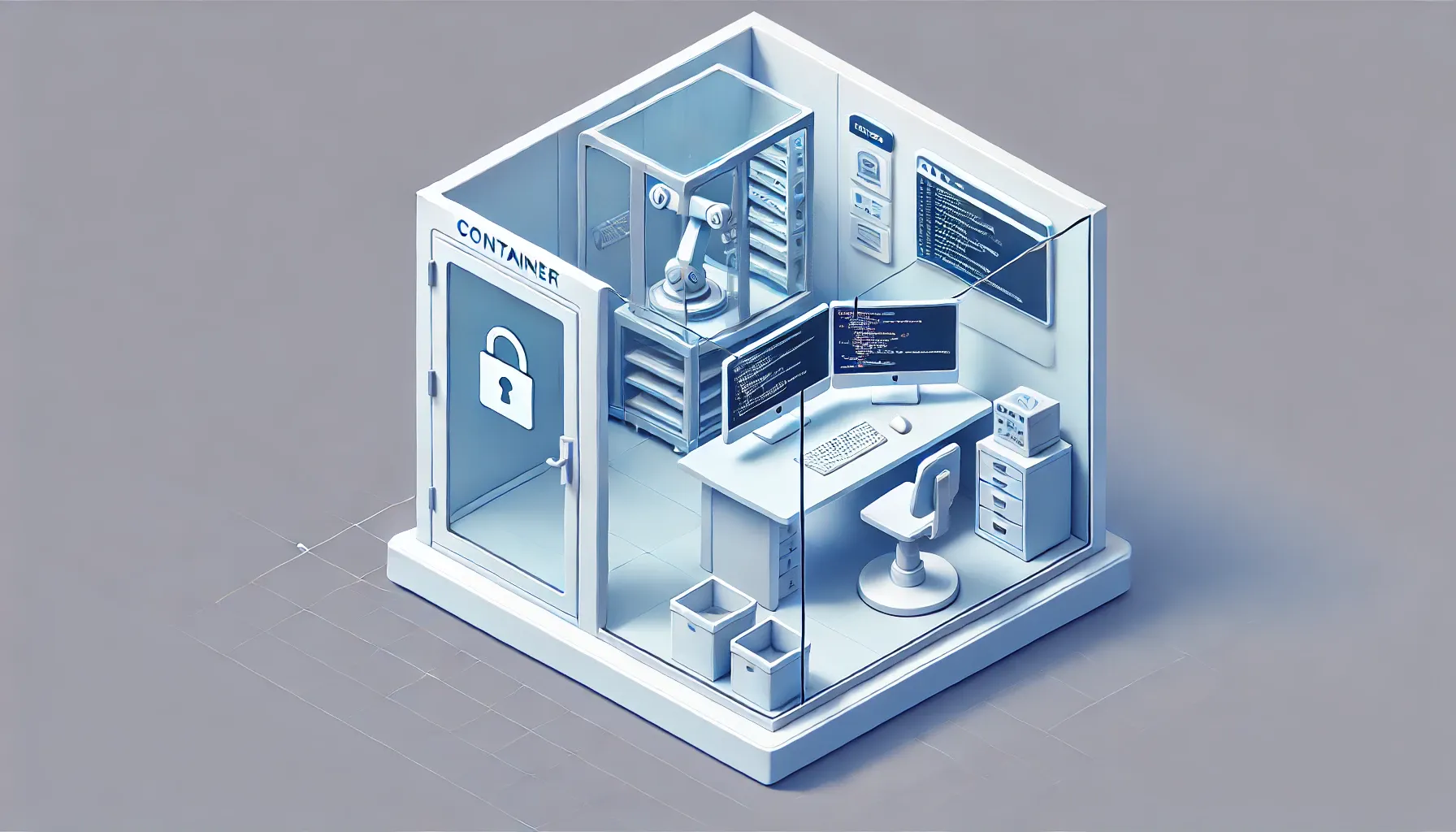 NanoClaw 컨테이너 격리 아키텍처 — 잠긴 컨테이너 안에서 AI가 코드를 실행하고, Host는 안전하게 분리된다